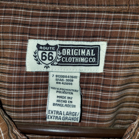 Men's XLG short sleeve button shirt - Picture 2 of 2